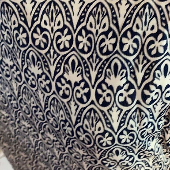 Tory Burch | Navy & White Print Dress | M - Picture 4 of 7
